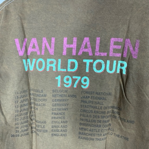 Van Halen World Tour T shirt size large - Picture 5 of 8
